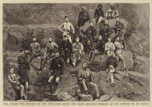 La guerre afghane, officiers du cinquante et unième (King