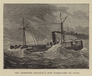 Le nouveau navire-tourelle de la République Argentine, el Plata (gravure)