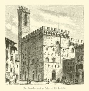 Le Bargello, ancien Palais du Podestat (gravure) - English School