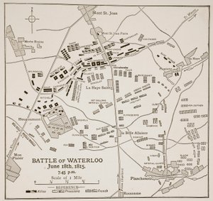 La bataille de Waterloo, 18 juin 1815 - English School