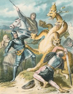 La bataille avec le grand monstre