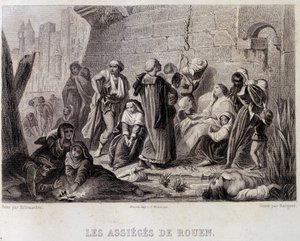 Les Assiégés de Rouen (gravure)