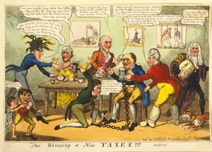 La Bénédiction des Nouveaux Impôts!!!, vers 1819