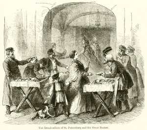 Les vendeurs de pain de Saint-Pétersbourg et le Grand Bazar