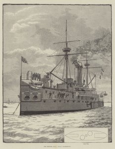 La marine britannique, HMS Agamemnon (gravure) - English School