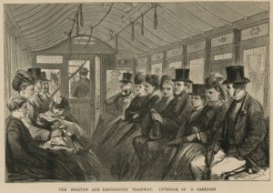 Le tramway de Brixton et Kennington - intérieur d