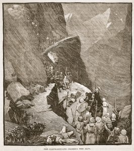 Les Carthaginois traversant les Alpes - English School