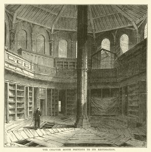La salle capitulaire avant sa restauration