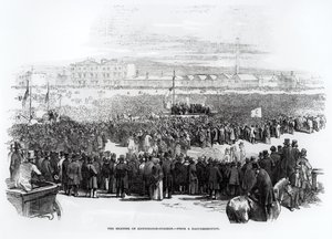La réunion chartiste sur Kennington Common, avril 1848