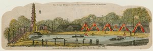 La pagode chinoise et le pont érigés sur le canal à St James