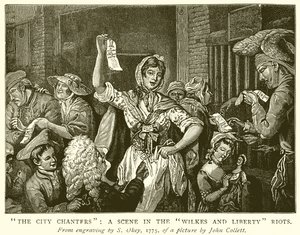 Les chanteurs de la ville : Une scène dans les émeutes de Wilkes et Liberty - English School