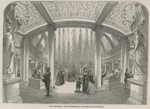 Le Colisée - La Glyptothèque, ou musée de la sculpture (gravure) - English School