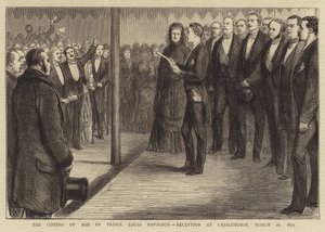 La majorité du Prince Louis Napoléon, réception à Chislehurst - English School