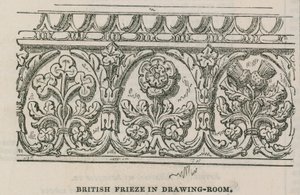 La Conservative Clubhouse : Frise britannique dans le salon - English School