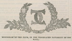 La Conservative Clubhouse : Monogramme du club dans le pavement en mosaïque du hall