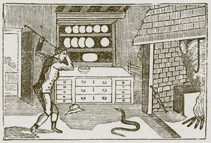 Le paysan et le serpent (gravure) - English School