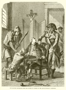 Le dauphin séparé de son père par ordre du Comité révolutionnaire - English School