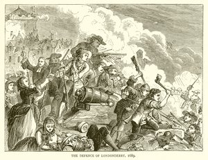 La Défense de Londonderry, 1689 - English School