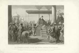 La Dewannee du Bengale, Bihar et Orissa acquise par les Anglais, Inde, 1765 - English School