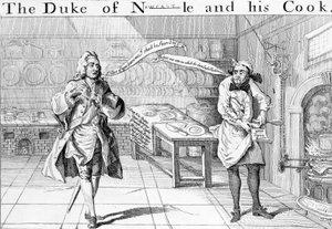 Le Duc de Newcastle et son Cuisinier, vers 1745