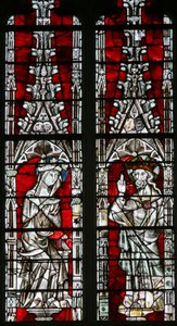 La fenêtre Est (Ew) représentant le Couronnement de la Vierge - English School