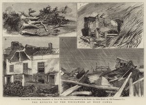 Les effets du tourbillon à West Cowes (gravure) - English School