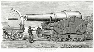 Le canon de quatre-vingts tonnes