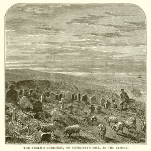Le cimetière anglais, sur la colline de Cathcart, en Crimée - English School