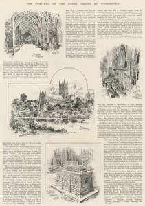 Le Festival des Trois Chœurs à Worcester (gravure)