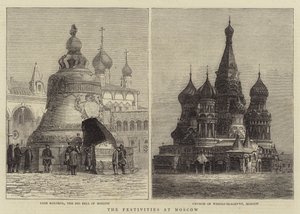 Les festivités à Moscou (gravure)