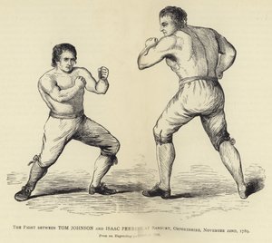 Le combat entre Tom Johnson et Isaac Perrins, à Banbury, Oxfordshire, 22 novembre 1789, d