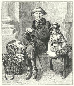 Les Gatheres de la fleur (litho) - English School
