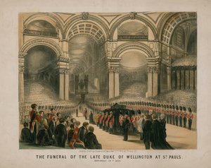 Les funérailles du défunt duc de Wellington à la cathédrale Saint-Paul