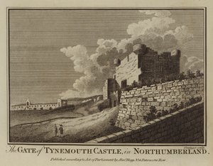 La porte du château de Tynemouth, dans le Northumberland - English School