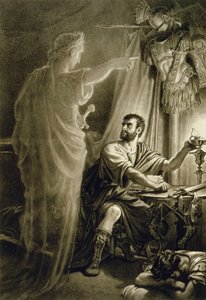 Le fantôme de Jules César, dans la pièce de William Shakespeare (1564-1616)