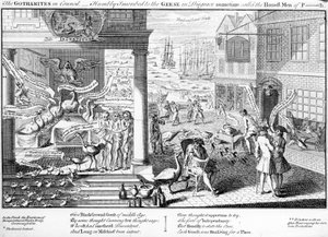 Les Gothamites en Conseil, 1761 - English School