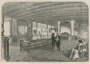 Le Grand Salon du navire à vapeur Great Eastern - English School