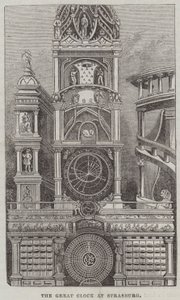 La Grande Horloge de Strasbourg (gravure) - English School