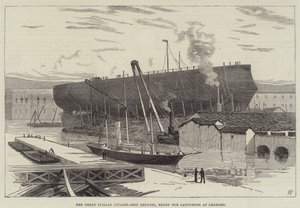 La grande citadelle italienne Lepanto, prête à être lancée à Livourne