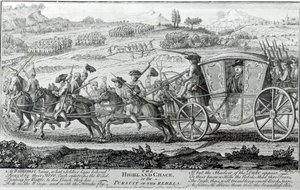 La chasse des Highlands, 21 février 1745 - English School