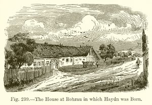 La maison à Rohrau où Haydn est né - English School