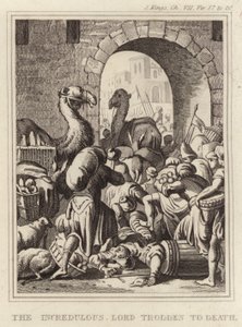 Le Seigneur incrédule piétiné à mort