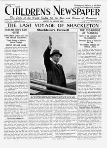 Le dernier voyage de Shackleton, première page de 