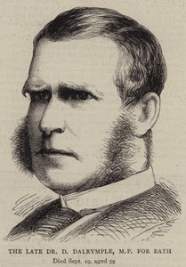 Feu Dr D. Dalrymple, député de Bath (gravure) - English School