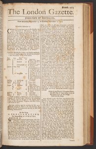 La Gazette de Londres, numéro 5573, page 1 - English School