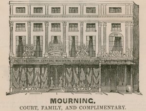 Le London General Mourning Warehouse, Regent Street, Londres - English School