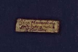 Le Cartellino de Lumley (détail) - English School