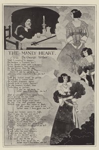 Le cœur viril, par George Wither (litho)