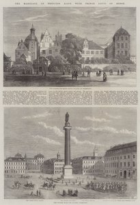 Le Mariage de la Princesse Alice avec le Prince Louis de Hesse (gravure) - English School