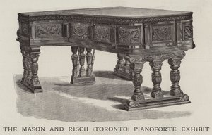 Exposition de pianos Mason et Risch (Toronto) (gravure) - English School
